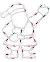 Northlight 13in Lighted Santa Christmas Double Sided Window Silhouette Decoration In Multi
