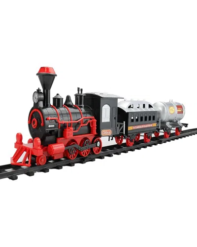 Northlight 13-piece Battery Operated Lighted And Animated Christmas Express  Train Set With Sound 9. In Black