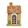 Northlight 14" Led Peppermint Gingerbread House Christmas Decoration In Brown