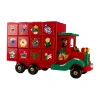 Northlight 14" Red Storage Truck Decoration Christmas Advent Calendar In Red