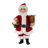 Northlight 14" Santa Elf With Gift Christmas Tabletop Decor In Red