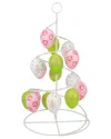 Northlight 14.25in Cut-out Easter Egg Tree Tabletop Decor In Pink