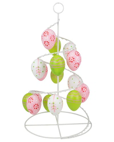 Northlight 14.25in Cut-out Easter Egg Tree Tabletop Decor In Pink