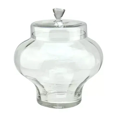Northlight 14.5'' Clear Segmented Glass Container With Lid In Transparent