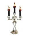Northlight 14.5in Dripping Flameless Candles Skeleton Halloween Decoration In Beige