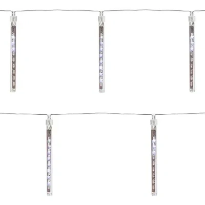 Northlight 14ft 10ct Led Dripping Outdoor Icicle Lights In White