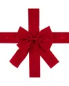 Northlight 14ft Pre-lit Battery Operated Red Velvet Christmas Bows In Red