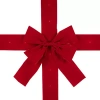 Northlight 14ft Prelit Red Velvet Door Bow Indoor Velvet Ribbon In Red
