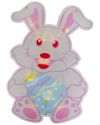 Northlight 14in Battery Operated Led Lighted Easter Bunny Window Silhouette In White
