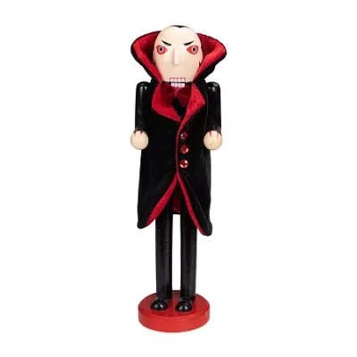 Northlight 14in Black And Red Wooden Vampire Wood Christmas Nutcracker