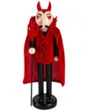 Northlight Devil Holding Pitch Fork Halloween Nutcracker, 14" In Red