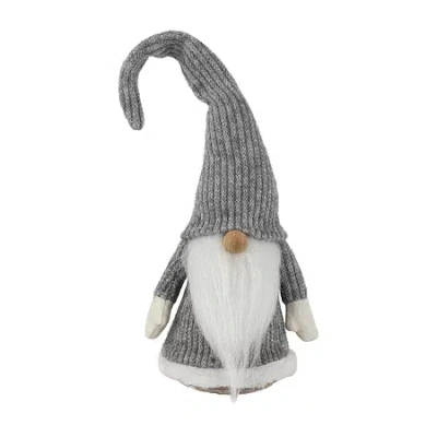 Northlight 14in Gray And White Standing Christmas Tabletop Decoration Christmas Gnome