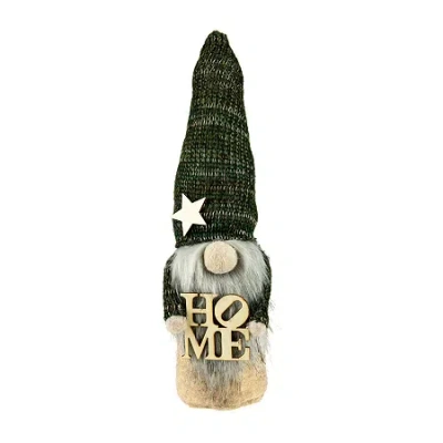 Northlight 14in Green Knit Standing Home Christmas Christmas Gnome In Multi