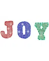 Northlight 14in Led Lighted Traditional Colored 'joy' Outdoor Display In Red