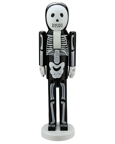 Northlight 14in Skeleton Halloween Nutcracker In Black
