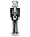 Northlight Wooden Skeleton Halloween Nutcracker In Black
