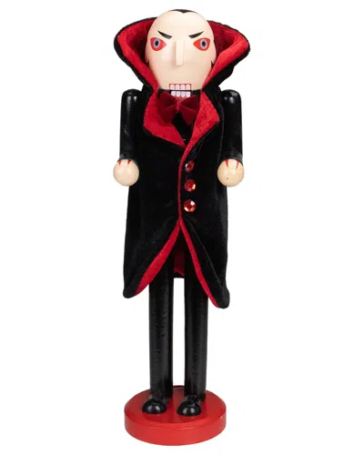 Northlight 14in Wooden Vampire Halloween Nutcracker In Black