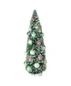 Northlight 15" Frosted Green Sisal Pine Artificial Christmas Table Top Tree In Green