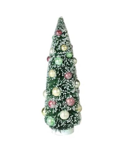 Northlight 15" Frosted Green Sisal Pine Artificial Christmas Table Top Tree