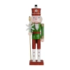Northlight 15" Glittered Nutcracker With Snowflake Scepter Christmas Figure In Multi