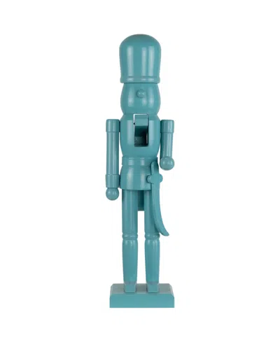 Northlight 15" Nutcracker Soldier With Sword Christmas Figure In Blue