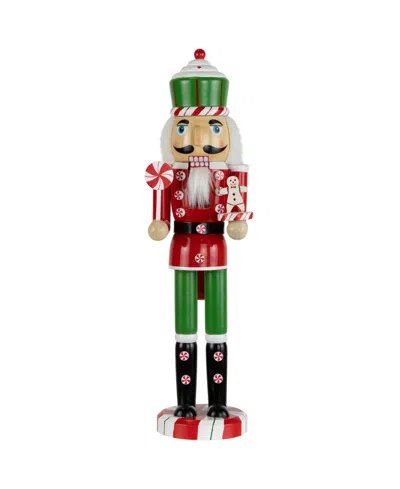 Northlight 15" Peppermint Candy Nutcracker Christmas Figure In Red