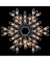 Northlight 15.25in Lighted Snowflake Christmas Window Silhouette In White