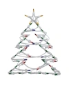 Northlight 15.5" Led Lighted Tree Double Sided Christmas Window Silhouette Decoration In Green