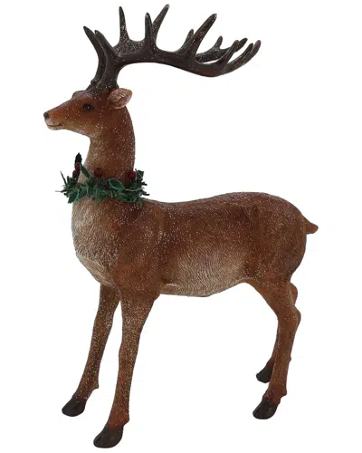 Northlight 15.5in Glittered Brown Standing Christmas Decoration