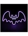 Northlight 15in Led Lighted Neon Style Bat Halloween Window Silhouette In Purple