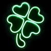 Northlight 15in Led Lighted Neon Style Green Shamrock Silhouette St. Patricks Day Window Decor In Green