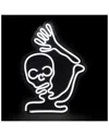 Northlight 15in Led Lighted Neon Style Skeleton Halloween Window Silhouette In White