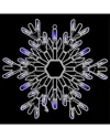 Northlight 15in Led Lighted Pure White & Blue Snowflake Window Silhouette In Blue