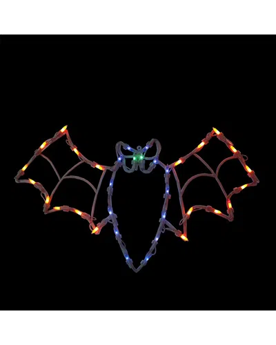 Northlight 15in Lighted Bat Halloween Window Silhouette In Brown