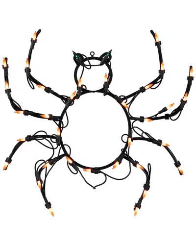 Northlight 15in Lighted Spider Halloween Window Silhouette In Black