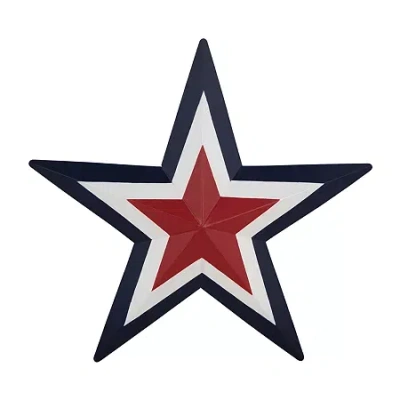 Northlight 15in Star Metal Americana Metal Wall Art In Multi