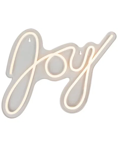 Northlight 15in White Led Lighted Joy Neon Style Christmas Silhouette