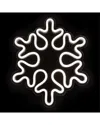 Northlight 15in White Led Lighted Neon Style Snowflake Christmas Window Silhouette In White