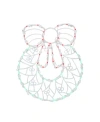 Northlight 16" Led Lighted Wreath Christmas Window Silhouette Decoration In White