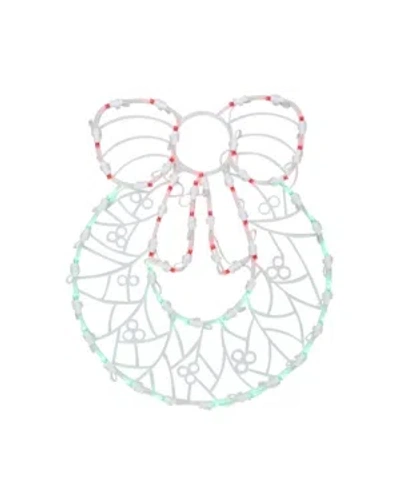 Northlight 16" Led Lighted Wreath Christmas Window Silhouette Decoration In White