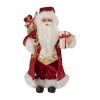 Northlight 16'' Red And Gold Filigree Santa Claus With Gifts Christmas Figurine In Multi