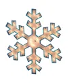 Northlight 16.75" Lighted Snowflake Christmas Window Silhouette Decoration In Blue
