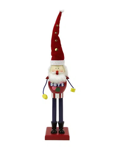 Northlight 16.75in Decorative Red & Blue Dots Wooden Christmas Nutcracker Figure