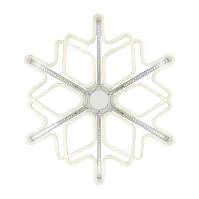 Northlight 16in Cascading Lighted Snowflake Christmas Yard Art In Transparent
