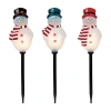 Northlight 16in Pattern Pathway Markers Christmas Yard Art In Multi