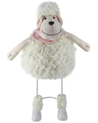 Northlight 16in Shaking Sheep With Bandanna Easter Džcor In White