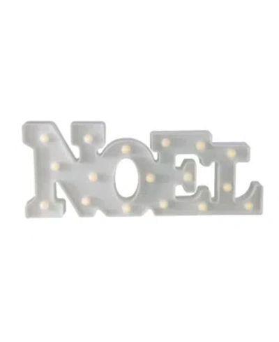 Northlight 17" Battery Operated Led Lighted "noel" Christmas Marquee Sign In White