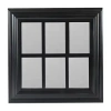 Northlight 17" Black Contemporary Square Rectangular Wall Mirror In Black