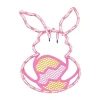 Northlight 17in Lighted Bunny With Easter Egg Window Silhouette In Pink