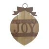 Northlight 17" Rustic "joy" Wall Sign In Brown